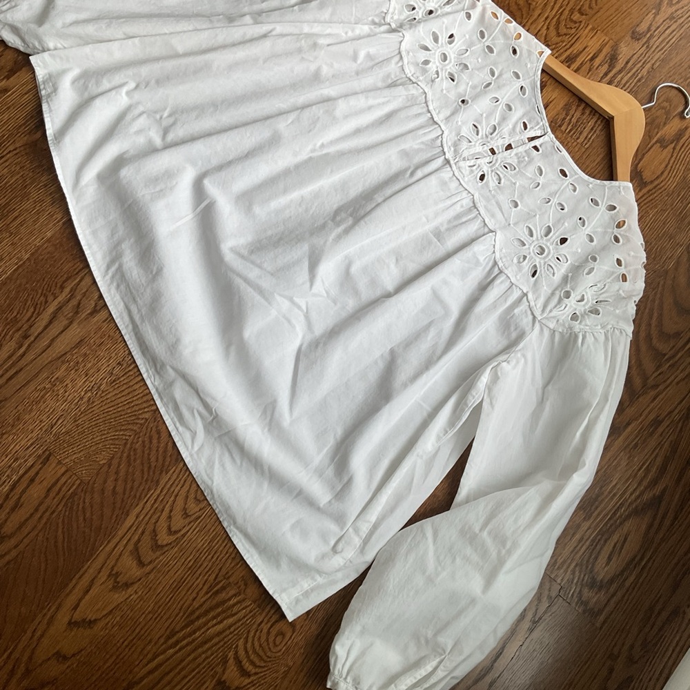 White Eyelet Blouse - Picture 11 of 15